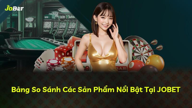 Bảng So Sánh Các Sản Phẩm Nổi Bật Tại JOBET